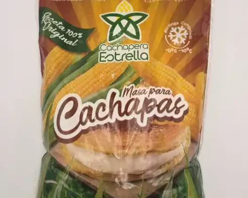 Bolsa de empaque para harina de cachapas, fabricada con plásticos flexibles, diseñada para preservar la frescura del producto