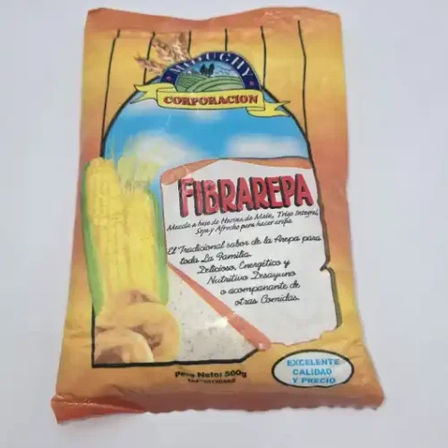 Empaque tipo almohada para harina de maíz, ideal para mantener la frescura y calidad durante su transporte y almacenamiento