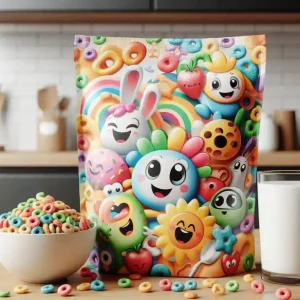 Bolsa tipo pouch (almohada) para cereales, con diseño resistente y atractivo, ideal para mantener la frescura del producto